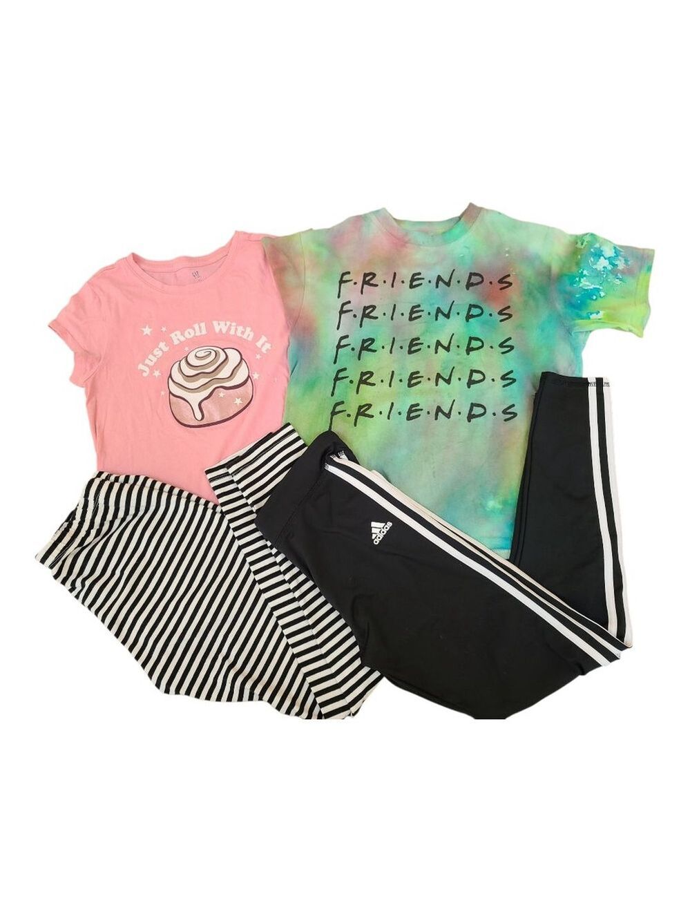 Girls L/XL Bundle Gap Friends Adidas Car & Jack Green Pink Black White